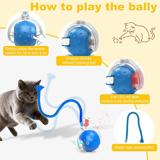 2-Pack Interactive Cat Toys Ball - Image 8