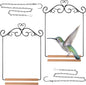 Hotop 2 Pcs Hummingbird Swings and Perches Metal Frame Bird Swing by HOTOP