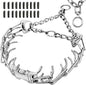 Stainless Steel Dog Collar, Tangle-Free 360° Swivel Collar by UPDOPEF