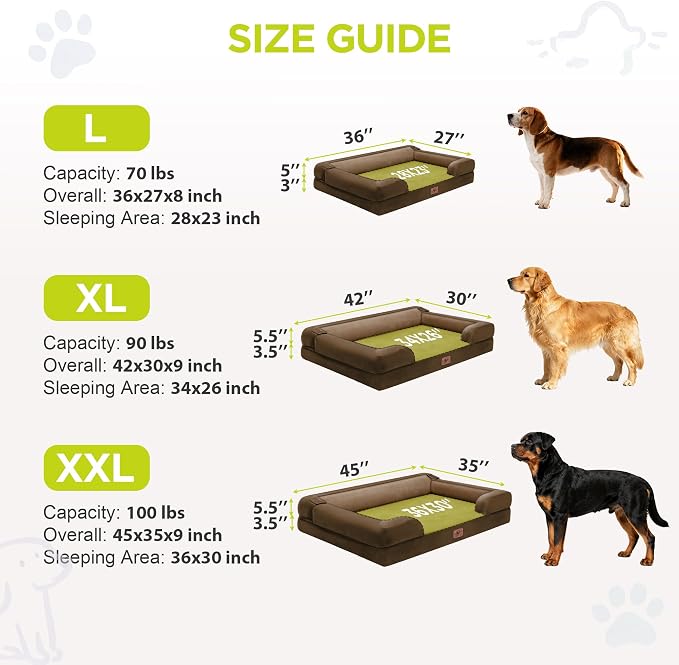 Extra Large Dog Bed, Orthopedic XL Washable Bed - Image 4