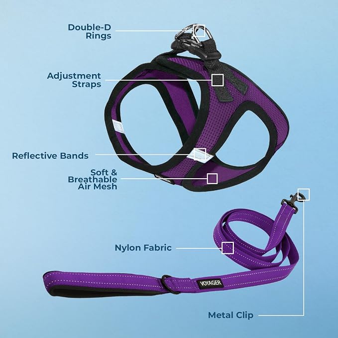 Best Pet Supplies Voyager Step-in Air All Weather Mesh Harness and Reflective - Image 4