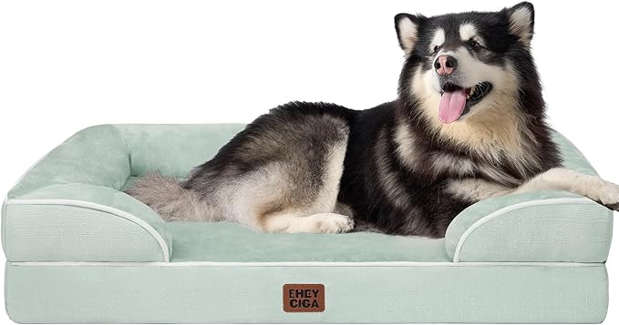 EHEYCIGA Orthopedic XL Dog Beds, Waterproof Memory Foam Dog Bed by EHEYCIGA