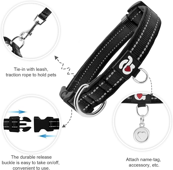 azuza Reflective Dog Collar - Image 3