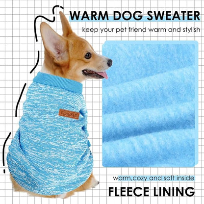 2 Pcs Dog Sweaters for Small Dogs Girl Boy Winter Fleece Clothes Warm Soft Dog - Image 2