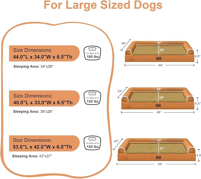 Large Dog Bed Orthopedic Washable: Beds Bolster XXL Bed Big XLarge Dogs Egg - Image 6