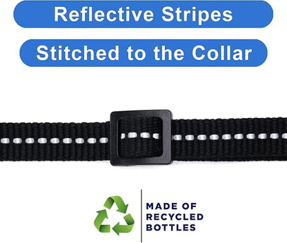 Pawtitas Recycled Black Reflective Cat Collar – Eco-Friendly Breakaway Safety - Image 4