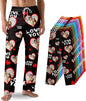 Custom Pajama Pants with Face customized PJ Pants Christmas Valentine gifts by Unknown