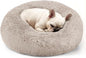 Dogs Bed for Small Dogs, Anti-Anxiety Washable Round Bed by Hoewina