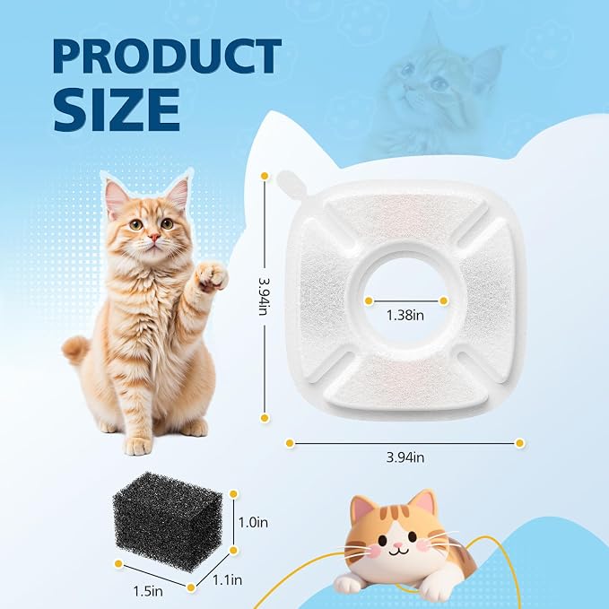 32 Pcs Cat Water Fountain Filters - Image 6