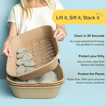 Kitty Sift Disposable Sifting Cat Litter Box Jumbo, Durable and Portable - Image 10