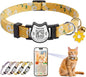 Breakaway Cat Collar with QR Code ID Tag, Adjustable Cotton Kitten Collar with by Taghelp