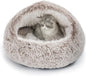 CATISM Cat Bed, Plush Hooded Cat Beds by Petsfriend