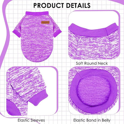 1 Pc Dog Sweaters for Small Dogs Girl Boy Winter Fleece Clothes Warm Soft Dog - Image 3