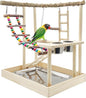 Hamiledyi Bird Playground Parrots Wood Perch Stand Cockatiel Playground Bird by Hamiledyi
