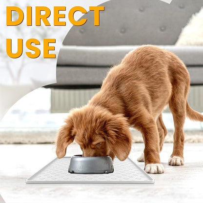 Ptlom Pet Placemat for Dog and Cat, Waterproof Silicone Pet Feeding Bowl Mats - Image 3