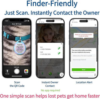 The Multi-Cat Household Kit: 5 Universal QR ID Tags. A Complete Set - Image 4