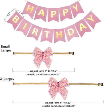 ADOGGYGO Dog Birthday Hat Bandana Girl - Image 4
