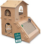 FurHaven Townhouse Multi-Level Cardboard Cat House by FurHaven