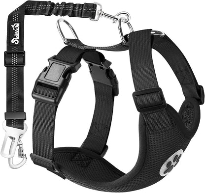 SlowTon Dog Seat Belt Harness for Car, Dog Car Harness Adjustable Mesh by SlowTon