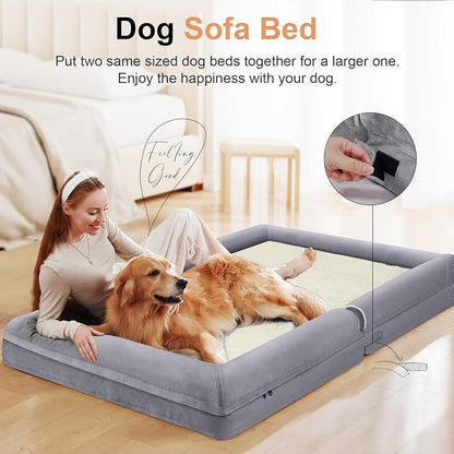 Large Dog Bed Orthopedic Washable: Beds Bolster XXL Bed Big XLarge Dogs Egg - Image 3