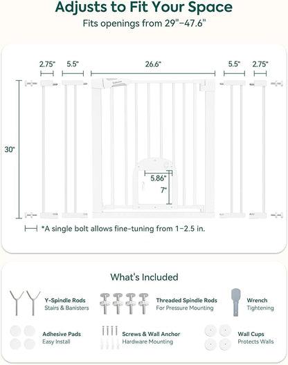 Babelio 29-48" Extra Wide Baby Gate - Image 4