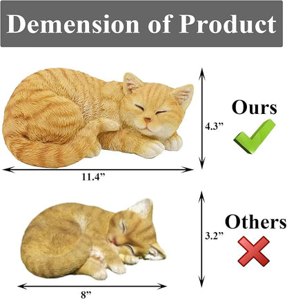 Garden Decor Cat Statue Outdoor Statue, Cat Figurines Garden Statues & - Image 3