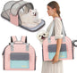 Expandable Cat & Small Dog Carrier Backpack, Soft-Sided Airline-Approved Pet by JourCraf