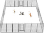 Dog Playpen 40 inch 30 Panels Indoor Outdoor Dog Pen by Jhsomdr