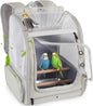Bird Backpack Carrier with Front Zipper Opening, Portable Bird Travel Carrier by halinfer