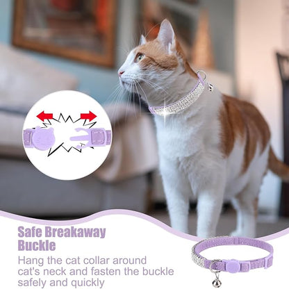 EXPAWLORER Soft Velvet Safe Cat Collars - Image 4
