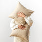 Pack of 2 Faux Leather Pillow Covers, Soft Rustic Farmhouse Neutral Vintage by GEGELICA