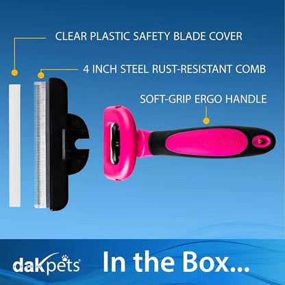 DakPets Stainless Steel Pet Deshedding Tool - Image 8
