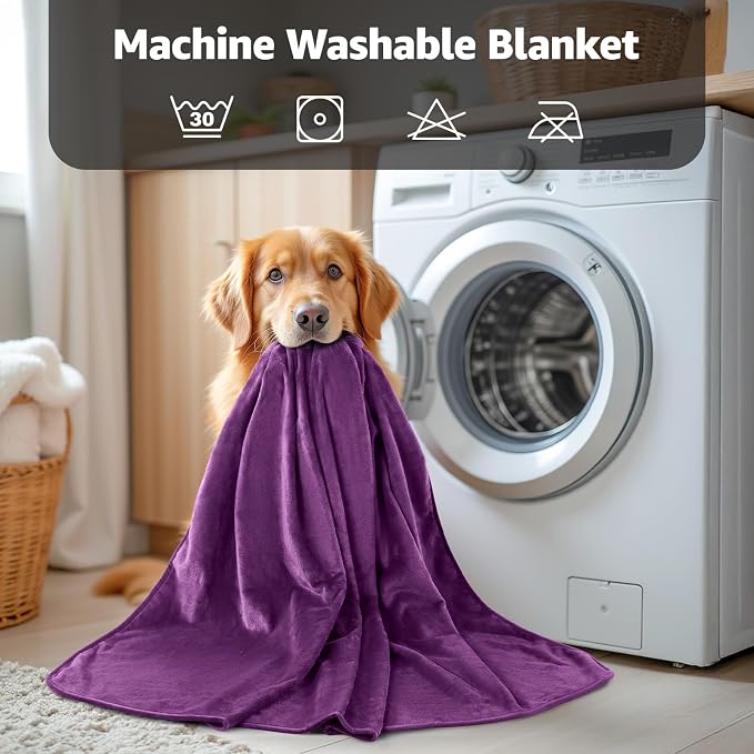LOOBANI Waterproof Blanket for Bed: Reversible Soft Flannel King Size Bed - Image 9