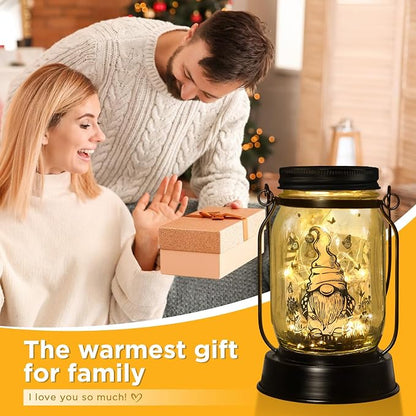 kyoryuger Gnome Gifts for Women/Men Gnome Lovers Solar Lantern Mom Birthday - Image 6