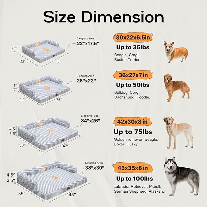 Dog Bed Medium Size Dog-Orthopedic Waterproof Bed - Image 3