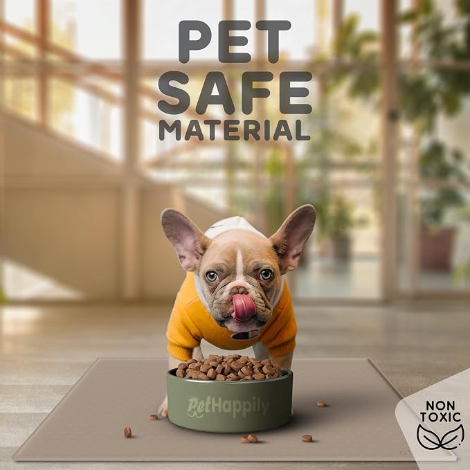 Dog Food Mat - 24x15 Raised Edges Dogs Mat - Image 3