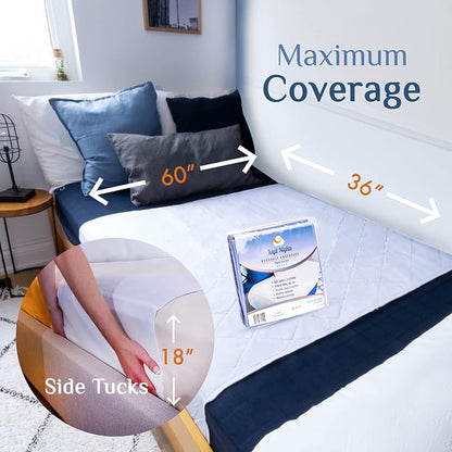 Washable Incontinence Bed Pad 36x60 – Soft, Absorbent & Waterproof Mattress - Image 4