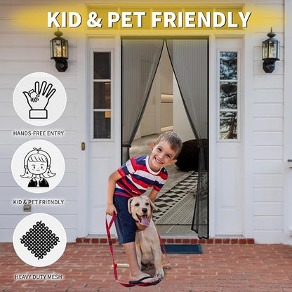 Reversible Left Right Side Opening Magnetic Screen Door - Image 4