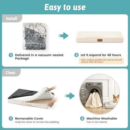 Big Dog Bed for Giant Dogs, Rectangular XXL Orthopedic Dog Beds Extra Large - Image 7