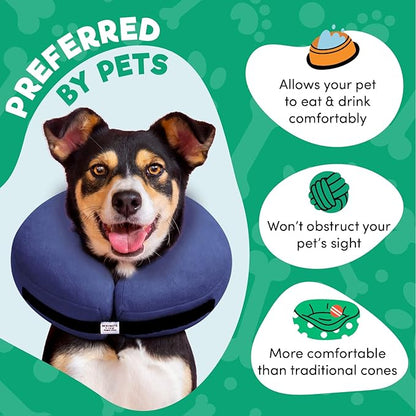 BENCMATE Inflatable Dog Cone Collar Alternative, Soft Dog Cone - Image 3