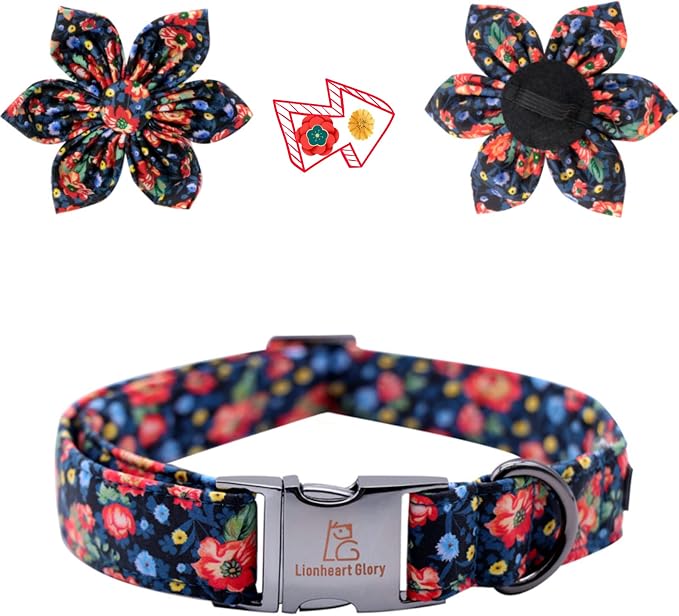 Lionheart Glory Cute Floral Pattern Pet Collar - Image 2