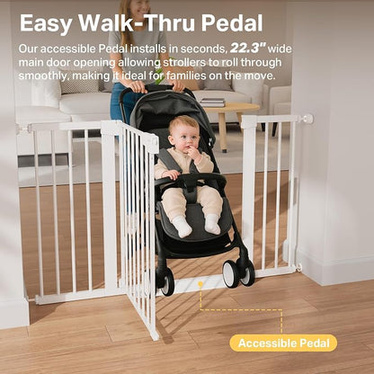 Cumbor 2 Pack 29.7"-51.5" Extra Wide Baby Gate - Image 9