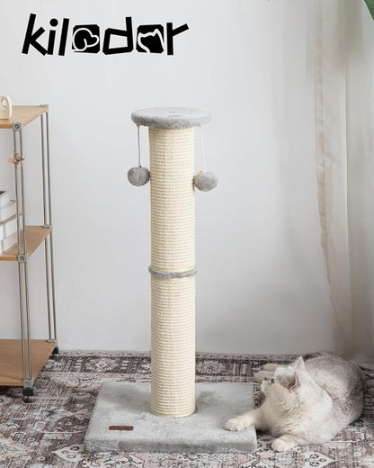Kilodor Cat Scratching Post 34 Inches Large Sturdy Cat Post - Image 2