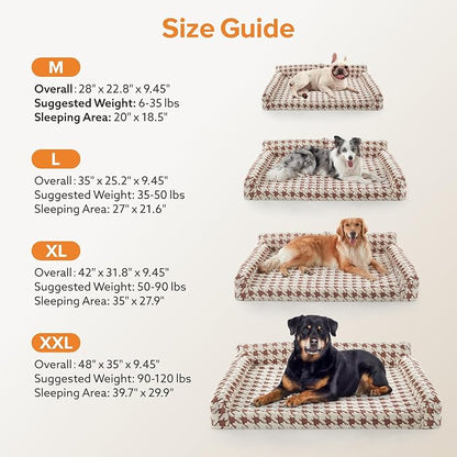 FURTIME Orthopedic Dog Beds Large Sized Dog, XXL Washable Memory Foam Pet Couch - Image 6