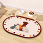 Dog Food Mat 20''x12'', Small Pet Feeding Mat, Non-Slip Rubber Pet Food Mat by METEOROCK