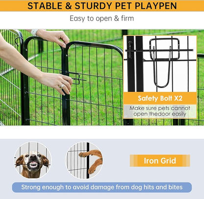 BestPet | Dog Playpen | 24 Inch, 32 Panels | Heavy Duty Metal Pet Exercise Pen - Image 5