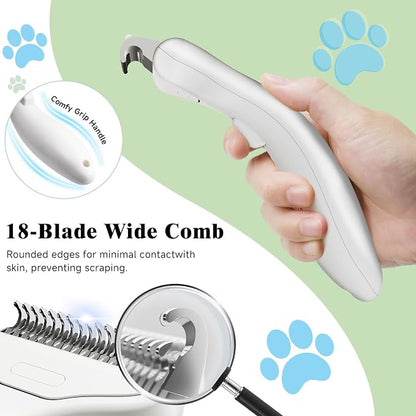 Undercoat Shedding Brush for Dogs & Cats – Professional Deshedding & Dematting - Image 5