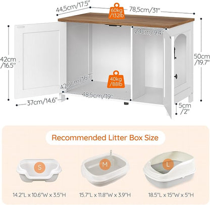 HOOBRO Litter Box Enclosure, Cat Litter Box Furniture - Image 8