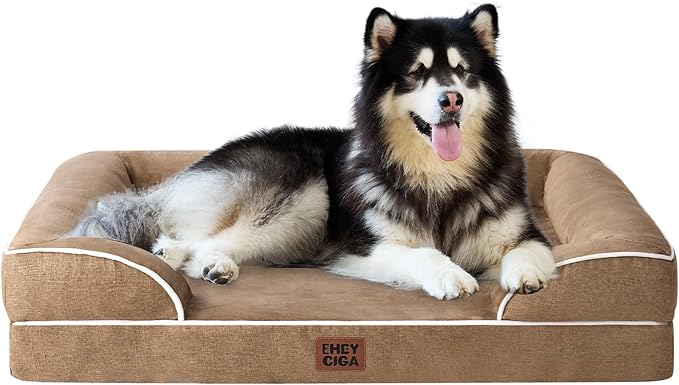 EHEYCIGA Orthopedic Dog Beds for Extra Large Dogs, Waterproof Memory Foam XXL by EHEYCIGA