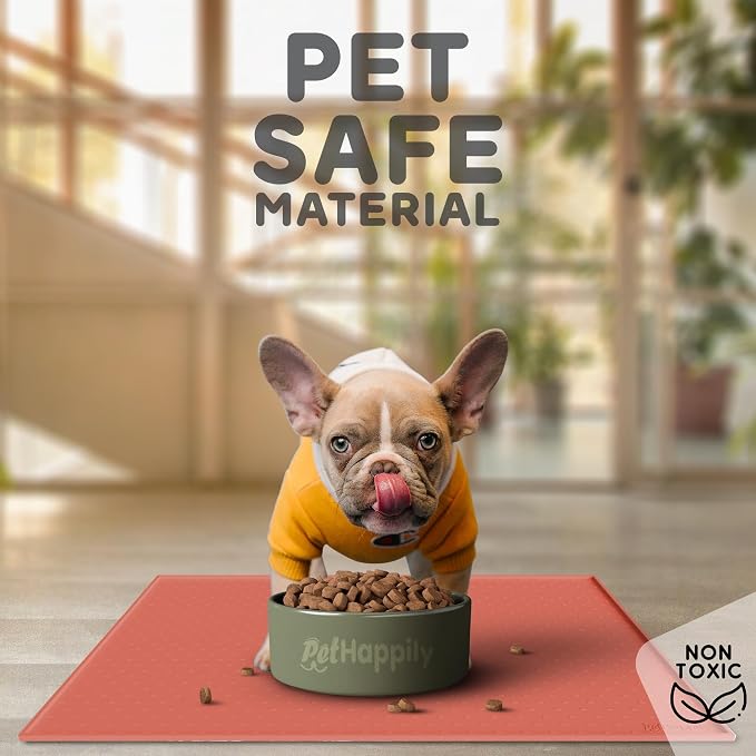 Dog Food Mat - 24x15 Raised Edges Dogs Mat - Image 3